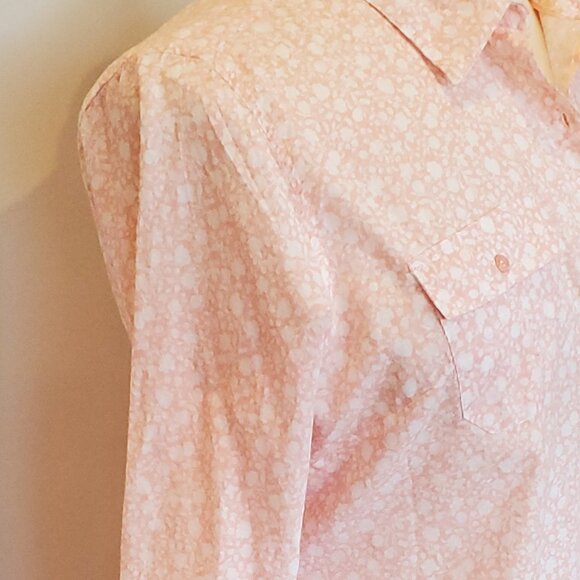Cathy Pink & White Floral Blouse PXL - Picture 2 of 7